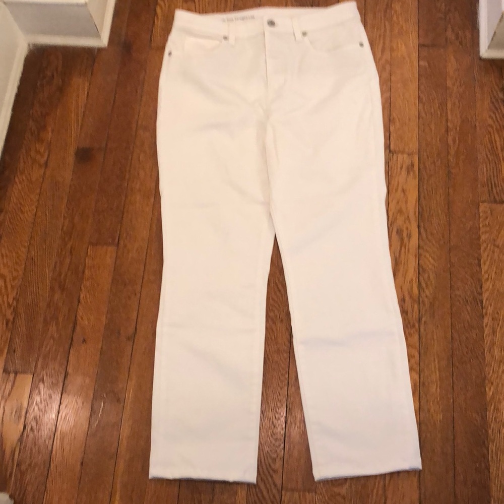 Talbot’s white jeans